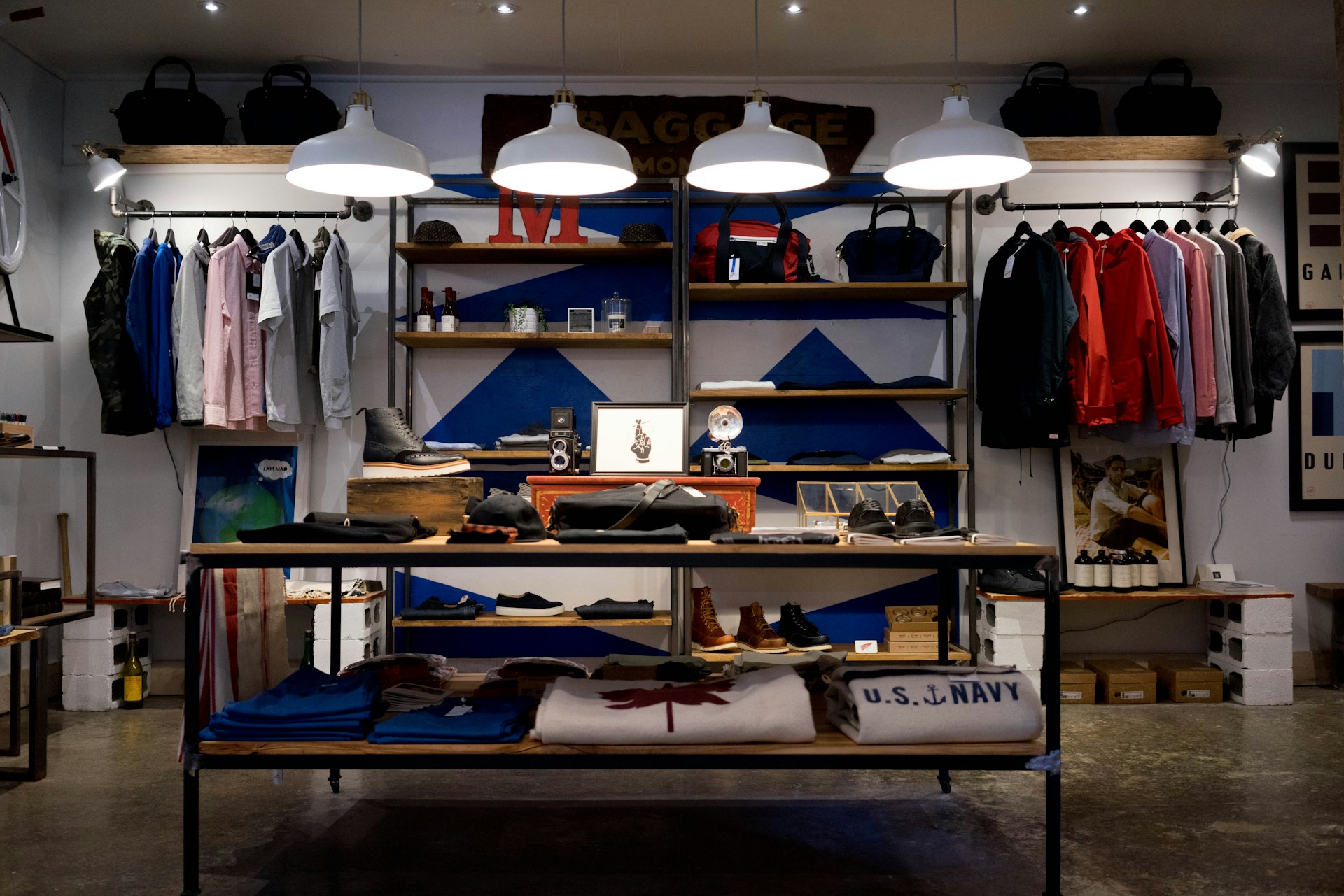 Busy retail shop serving customers